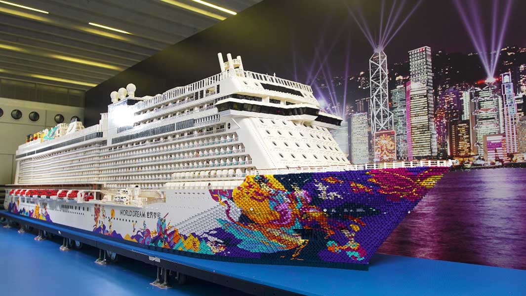 “星梦邮轮”筑世界最大的乐高模型船
