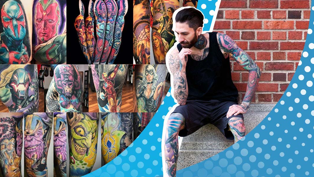 Most Marvel Comic Tattoos Article Header