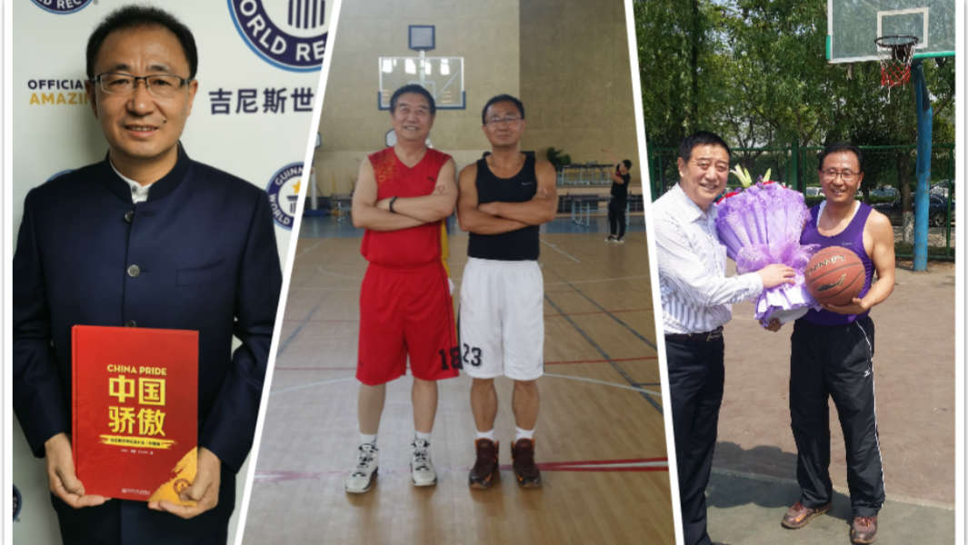 Most consecutive basketball half-court shots 6