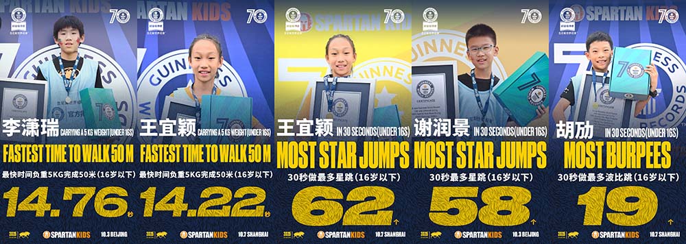 斯巴达勇士儿童赛 逾万名小勇士京沪同场挑战新纪录
