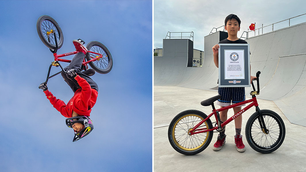 最高的小轮车后空翻