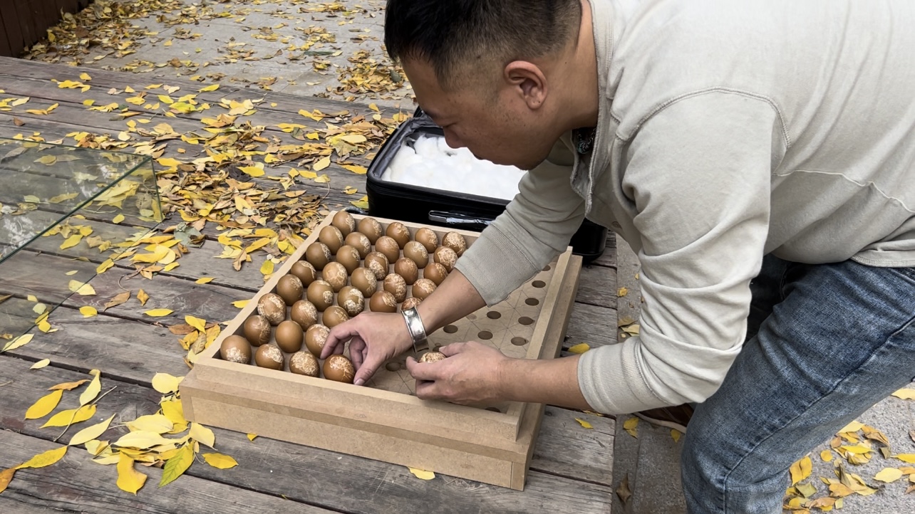 最大规模的蛋雕展示