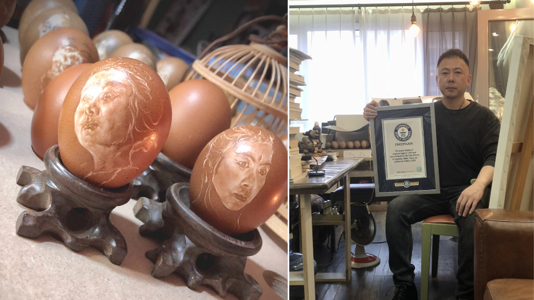 最大规模的蛋雕展示