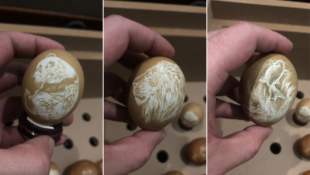 最大规模的蛋雕展示