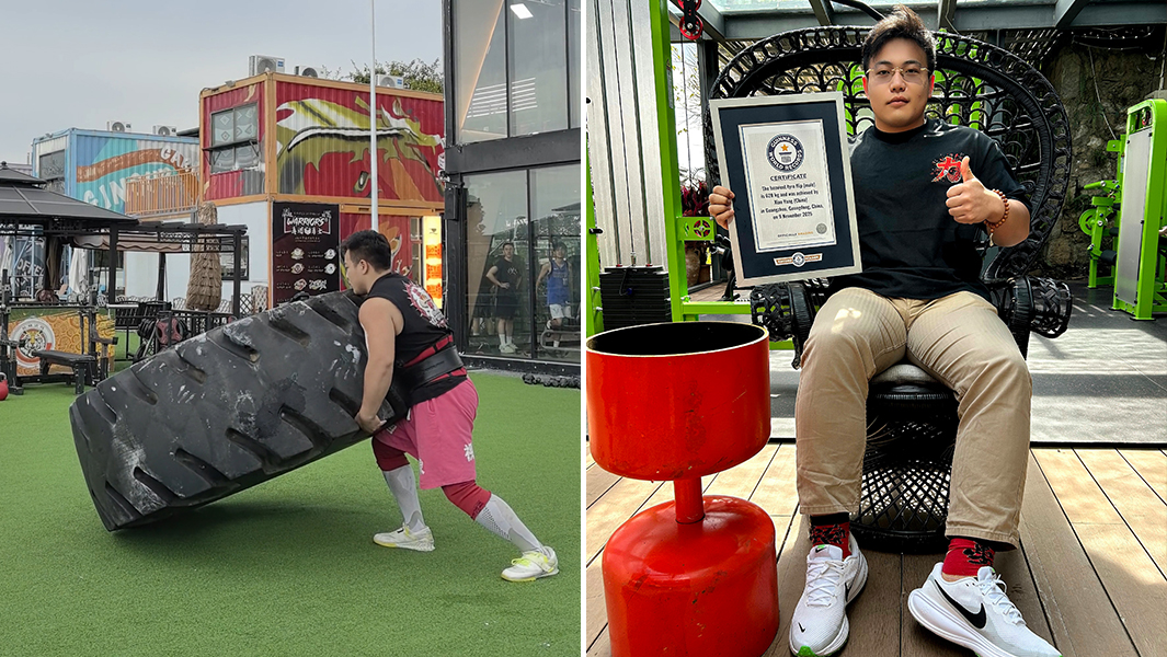 翻转最重的轮胎（男性）