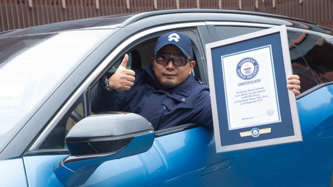 Highest altitude achieved in an electric car 1