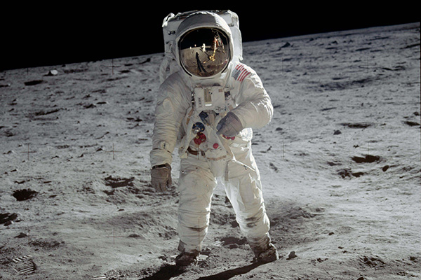Neil Armstrong on moon