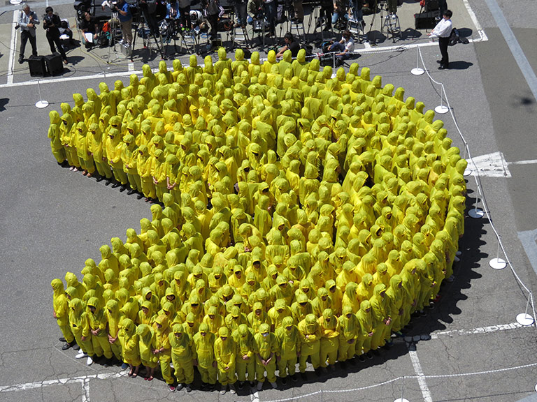 Largest human image of Pac-Man | 吉尼斯世界纪录